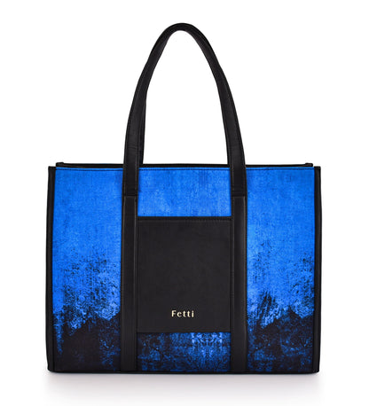 Statement Office Tote Bag Denim Blue