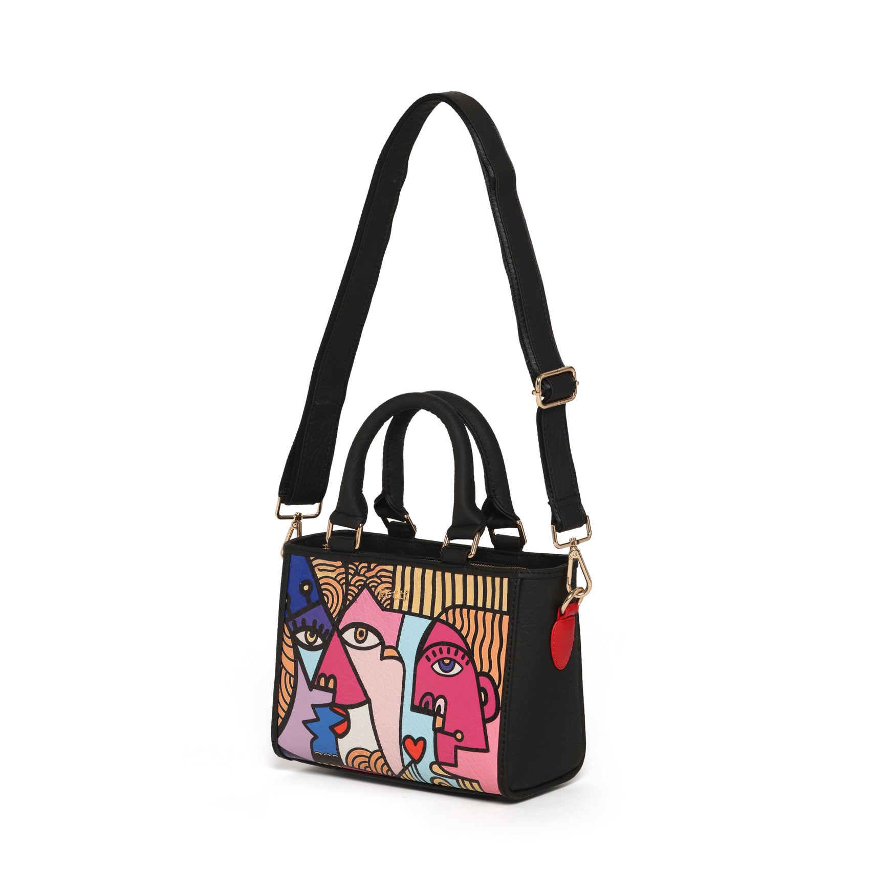 Mini Fetti Faces Pink Tote Bag