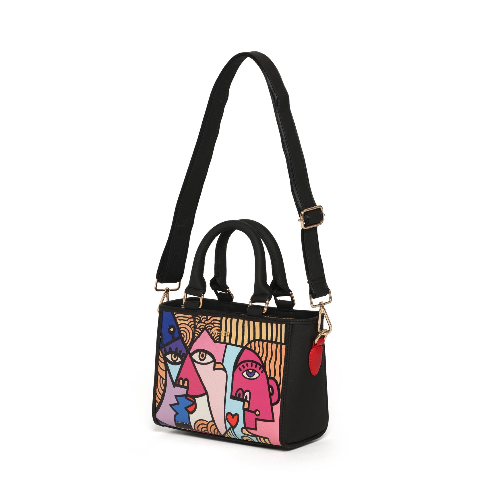 Mini Fetti Faces Pink Tote Bag
