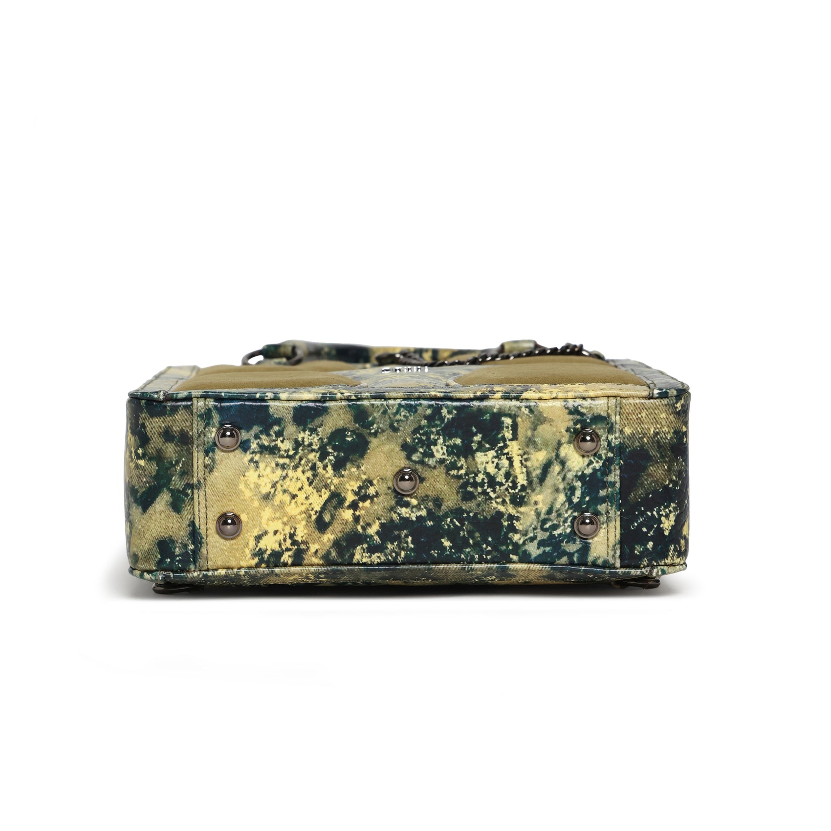 Muddled Shopper Tote/ Backpack- Oxidized olive