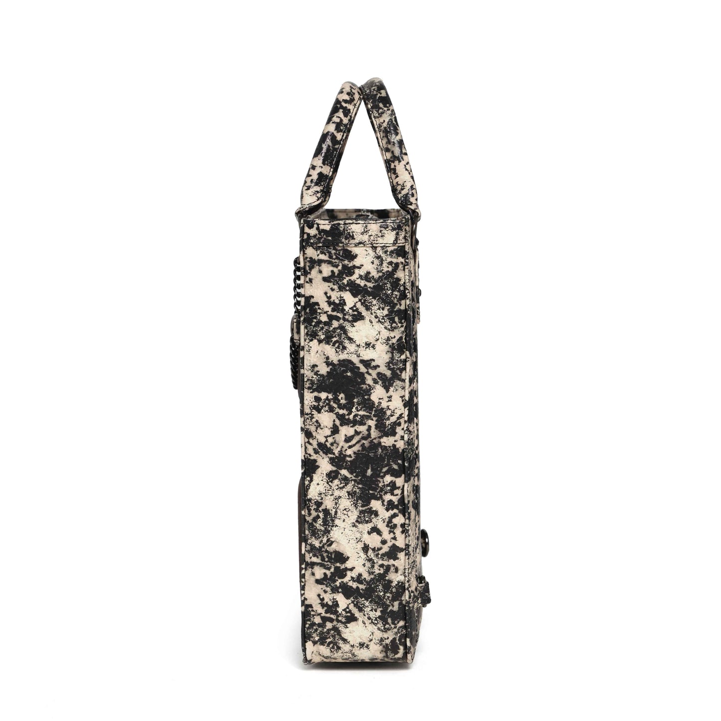 Muddled Shopper Tote cum backpack- Oxidized olive