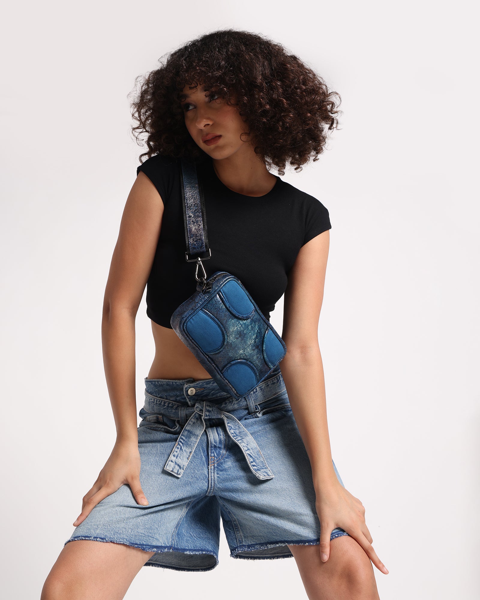 Muddled Sling Bag - Cracked Indigo (Unisex)