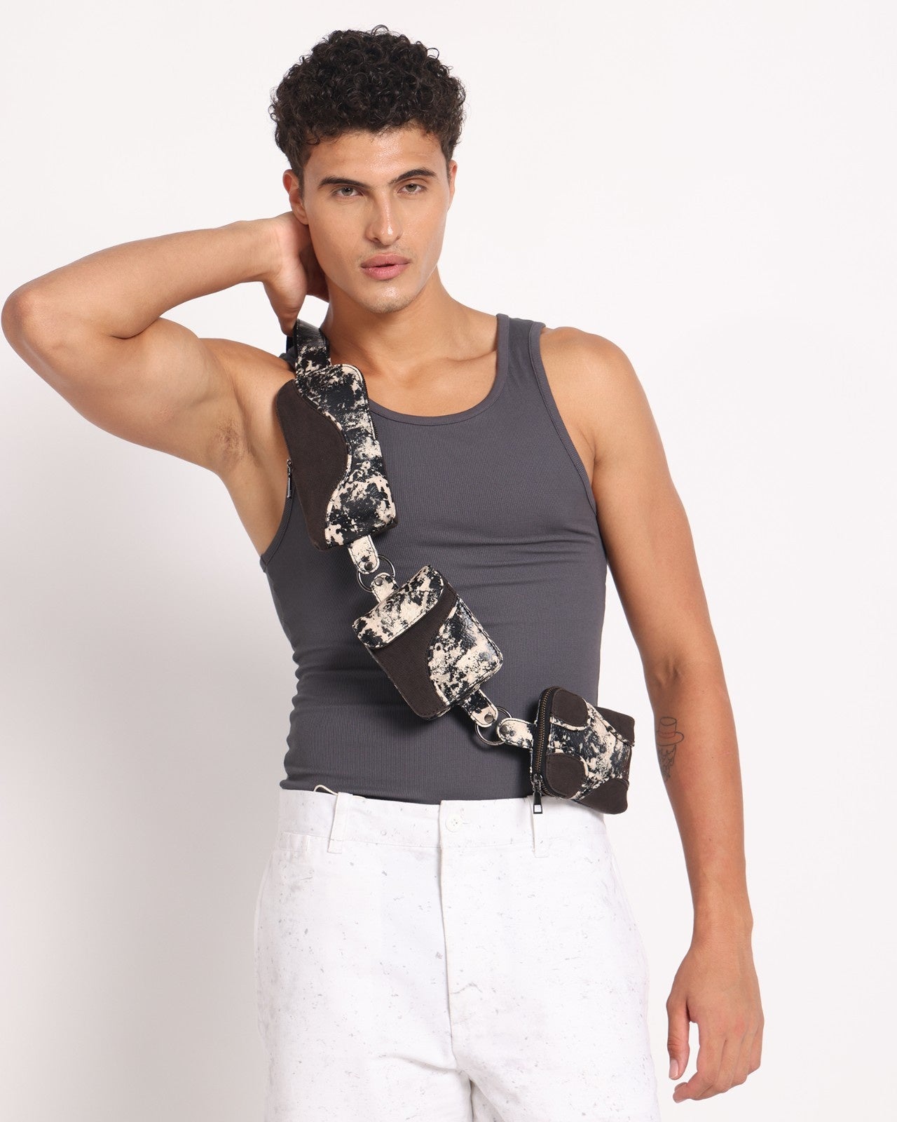 Muddled Cargo Crossbody Belt - Rusted Grain
