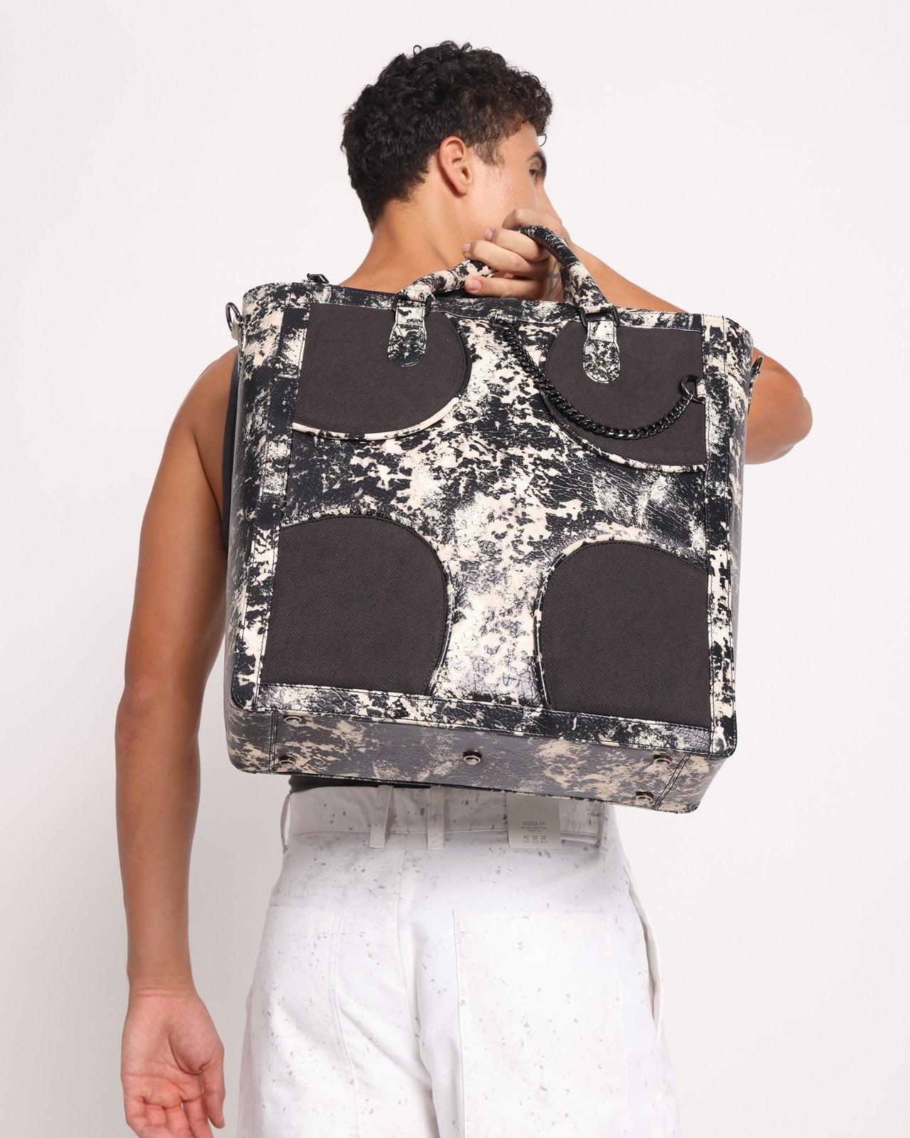 Oversized Muddled Shopper Tote - Rusted Grain