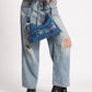 Muddled 3 Pocket Cargo Bag (Small) - Cracked Indigo