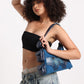 Muddled 3 Pocket Cargo Bag (Small) - Cracked Indigo