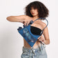 Muddled 3 Pocket Cargo Bag (Small) - Cracked Indigo