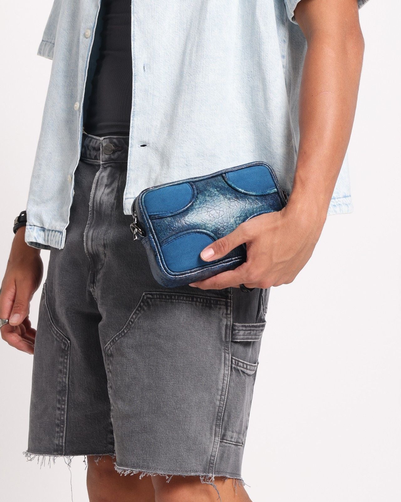 Muddled Sling Bag - Cracked Indigo (Unisex)