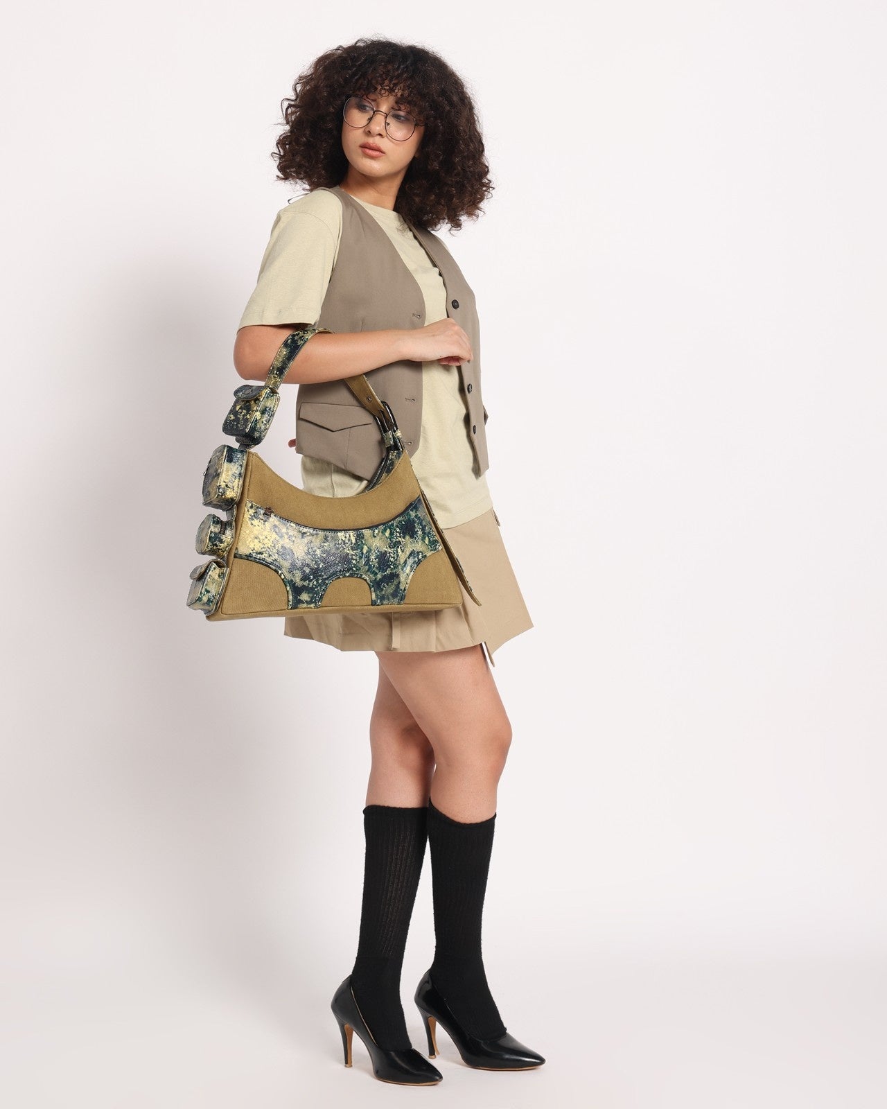 Muddled 4 Pocket Cargo Bag - Oxidized Olive