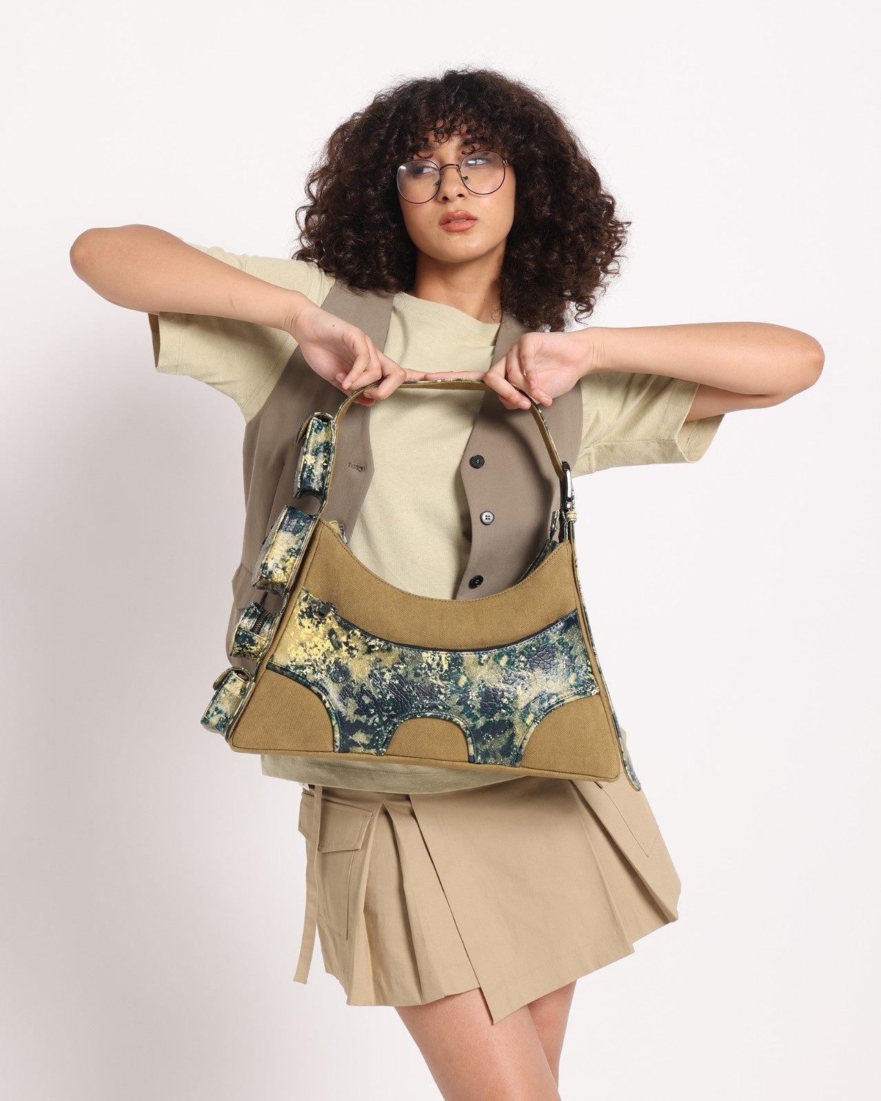 Muddled 4 Pocket Cargo Bag - Oxidized Olive