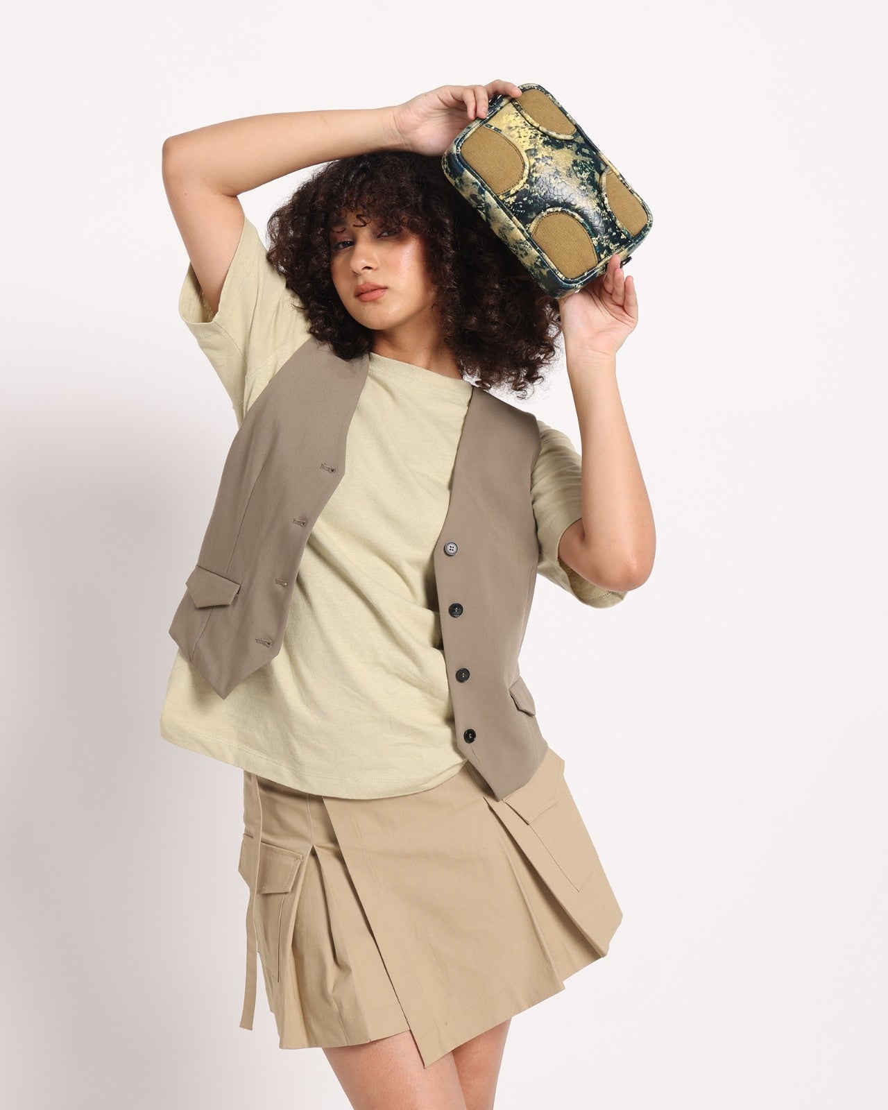 Muddled Sling Bag - Oxidized Olive (Unisex)