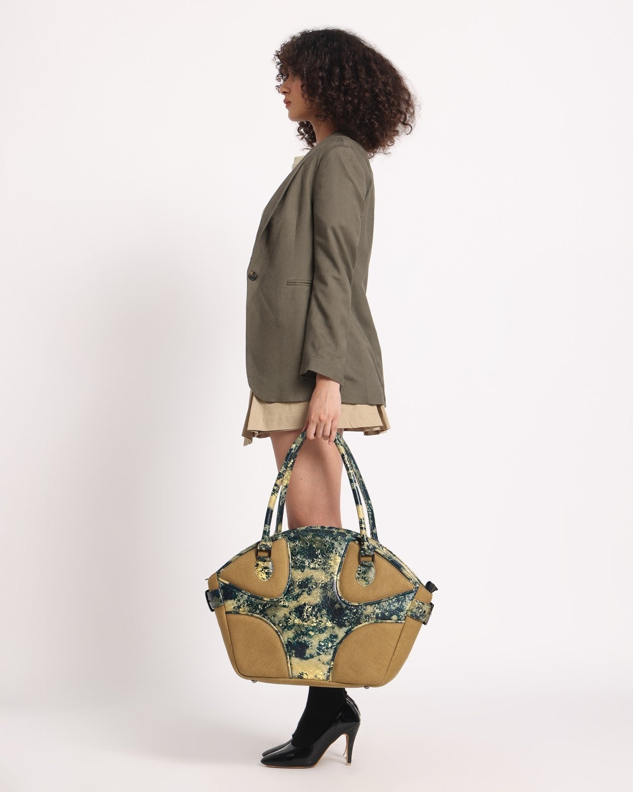 The Muddled Cargo Tote - Oxidized Olive