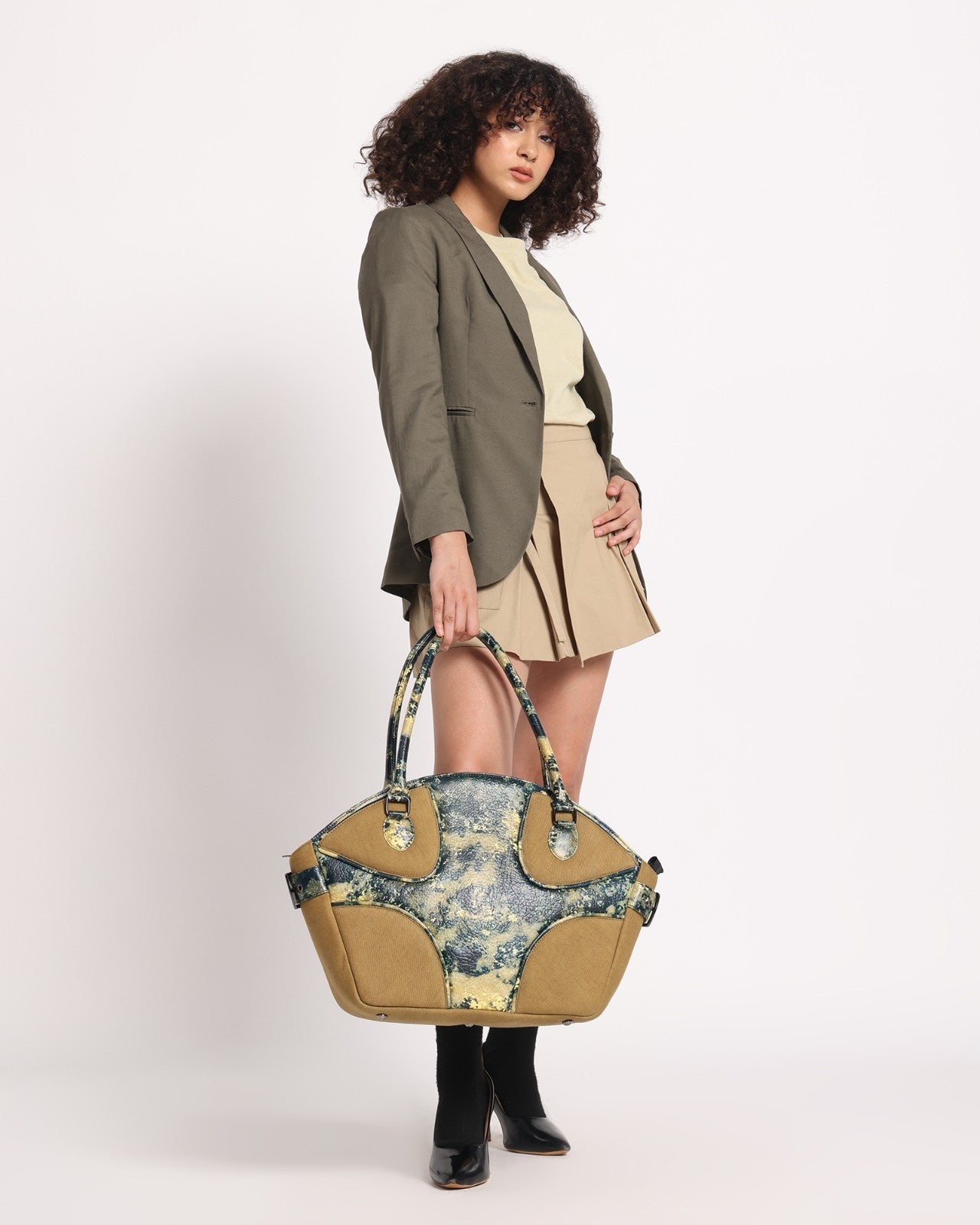 The Muddled Cargo Tote - Oxidized Olive