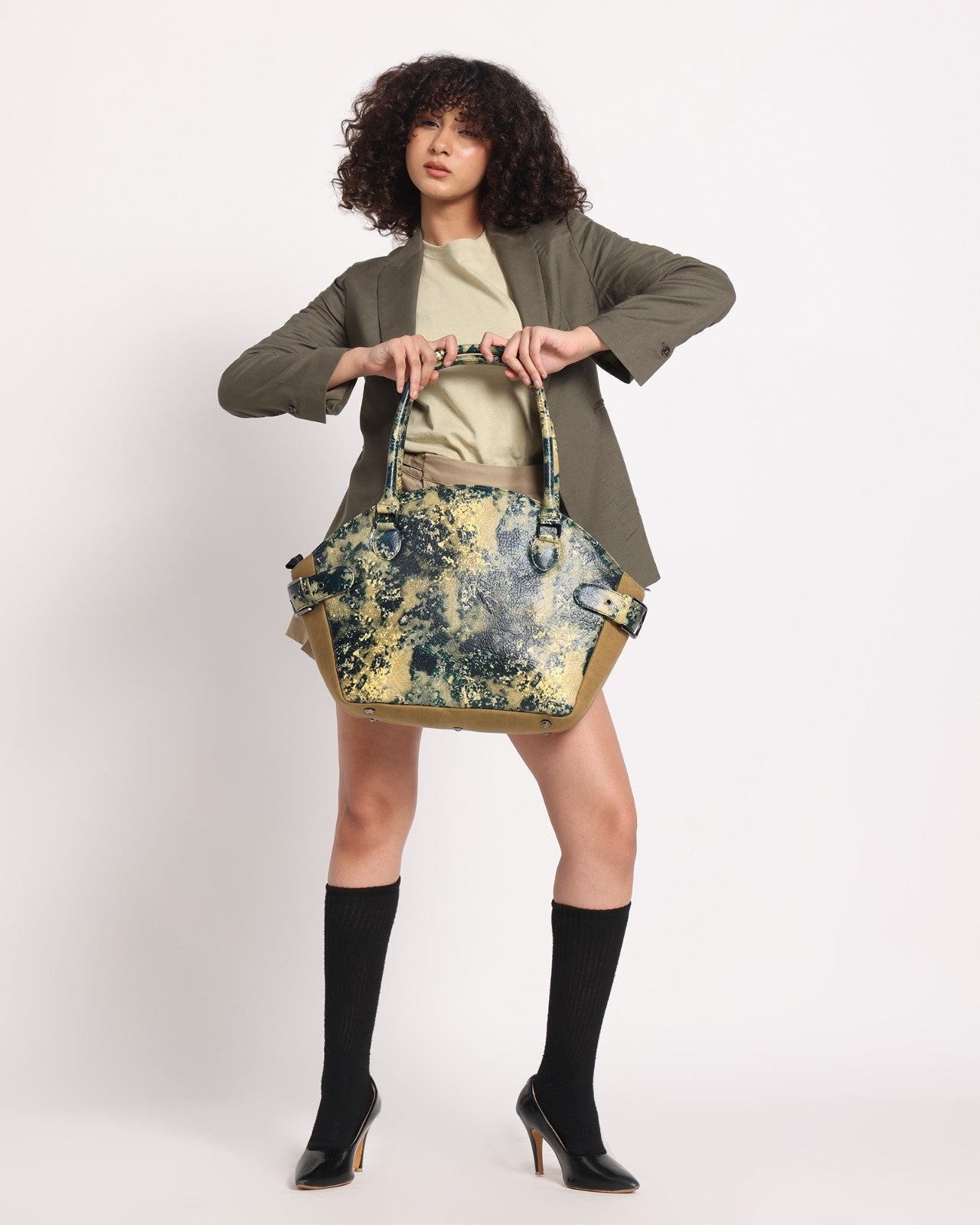The Muddled Cargo Tote - Oxidized Olive