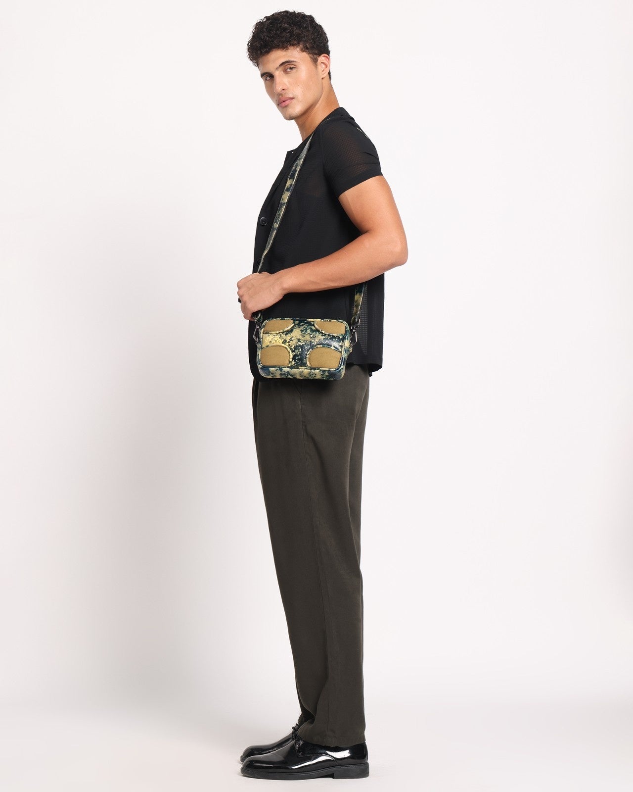 Muddled Sling Bag - Oxidized Olive (Unisex)