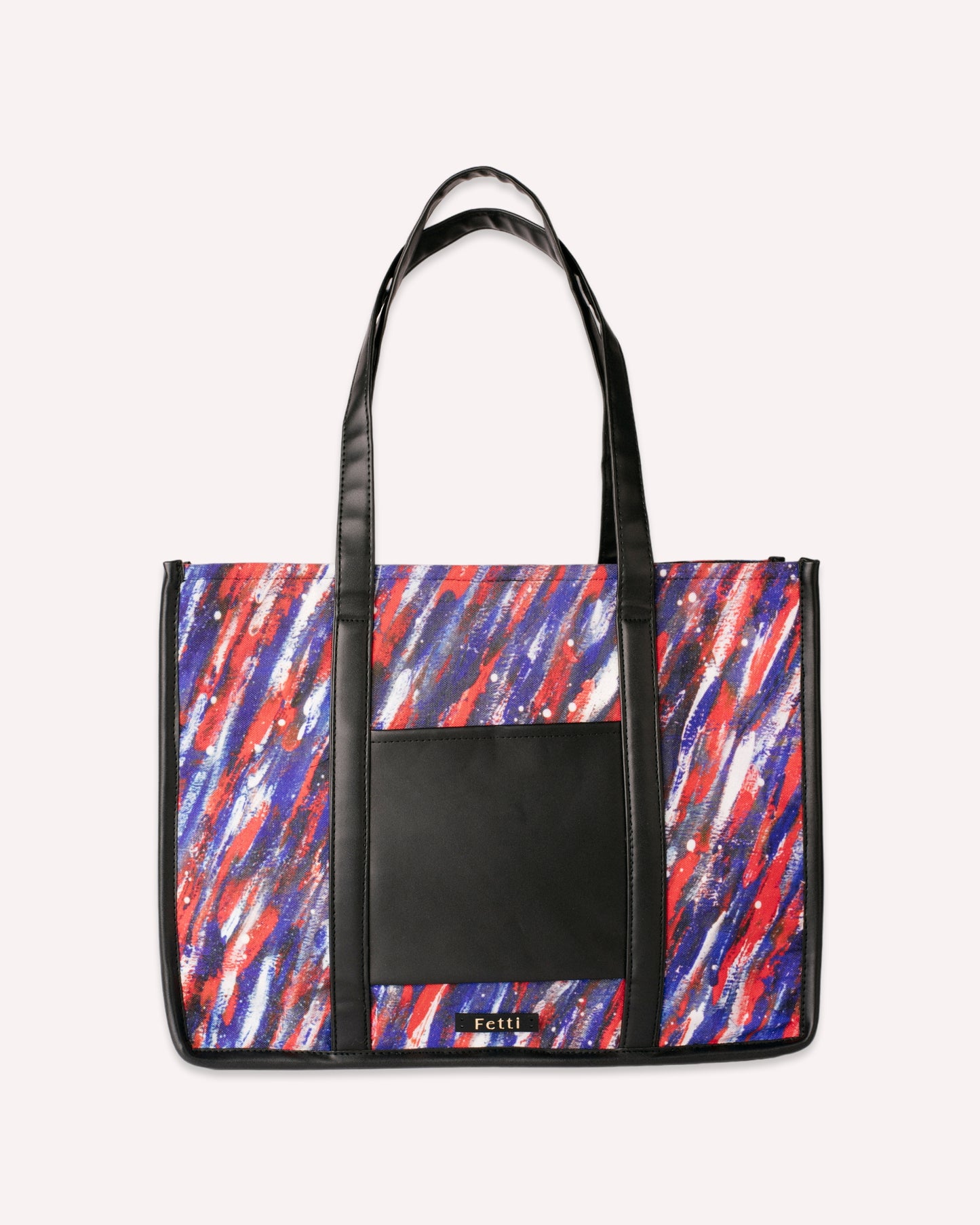 The Fetti Statement Office Tote Bag Red Strokes