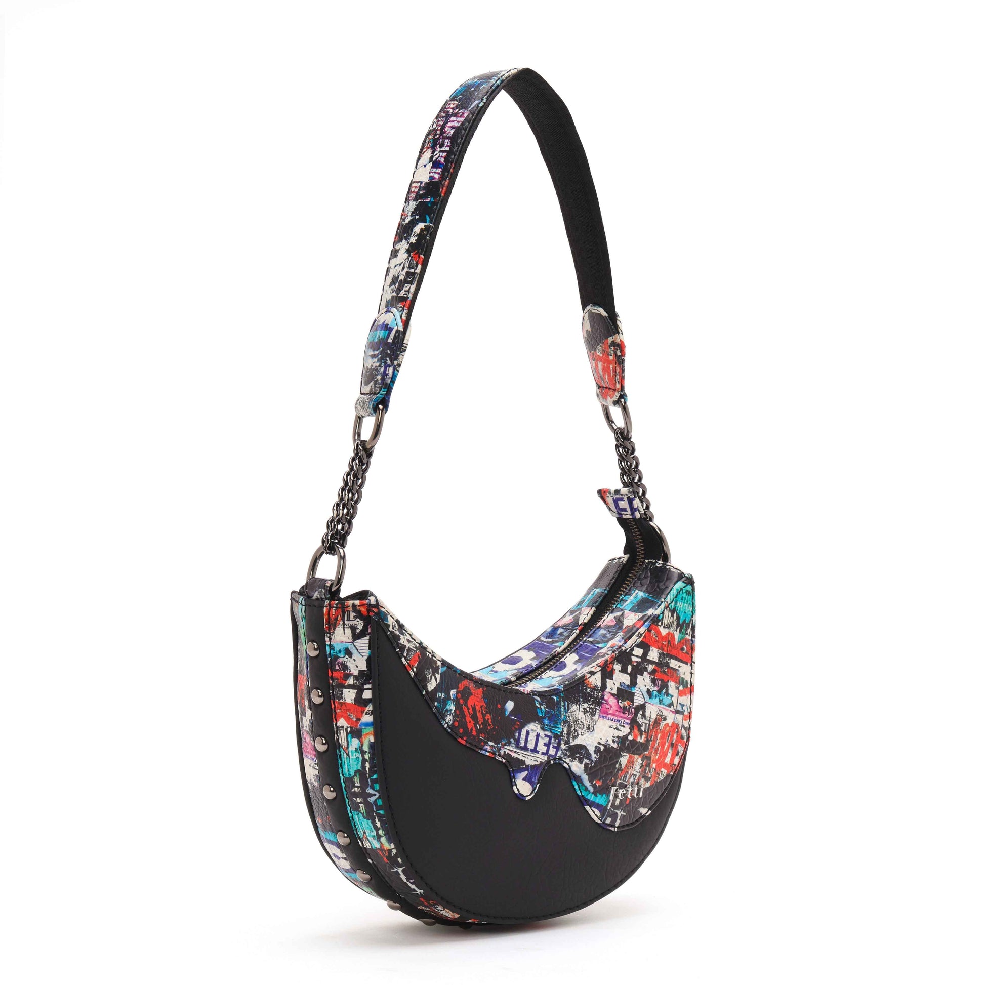 Graffld Street Half Moon Bag - Black