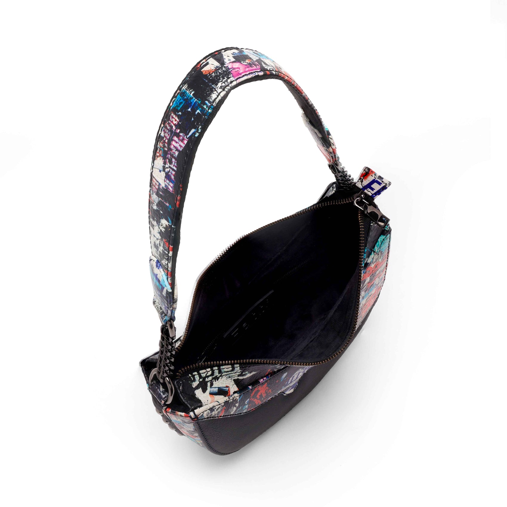 Graffld Street Half Moon Bag - Black