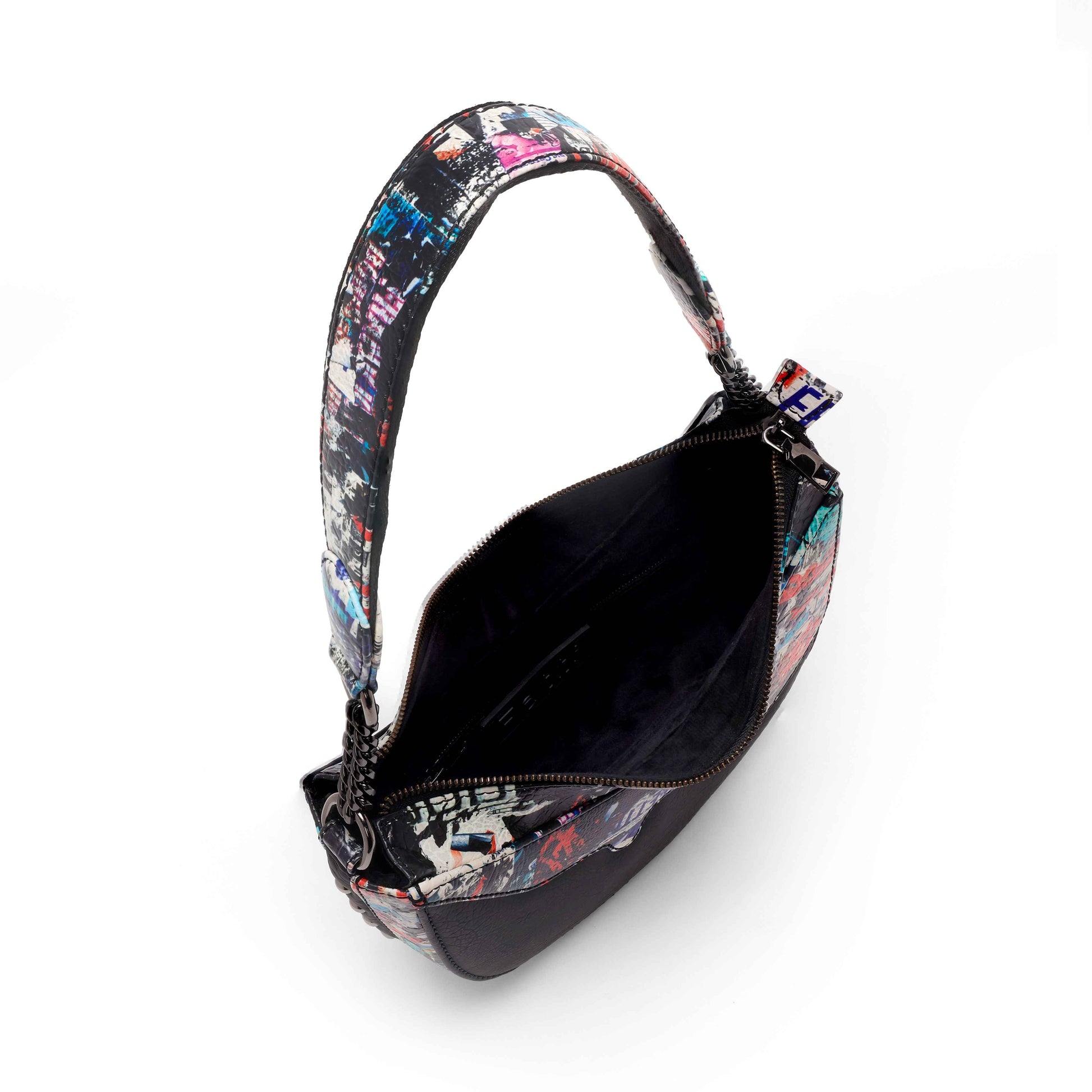 Graffld Street Half Moon Bag - Black