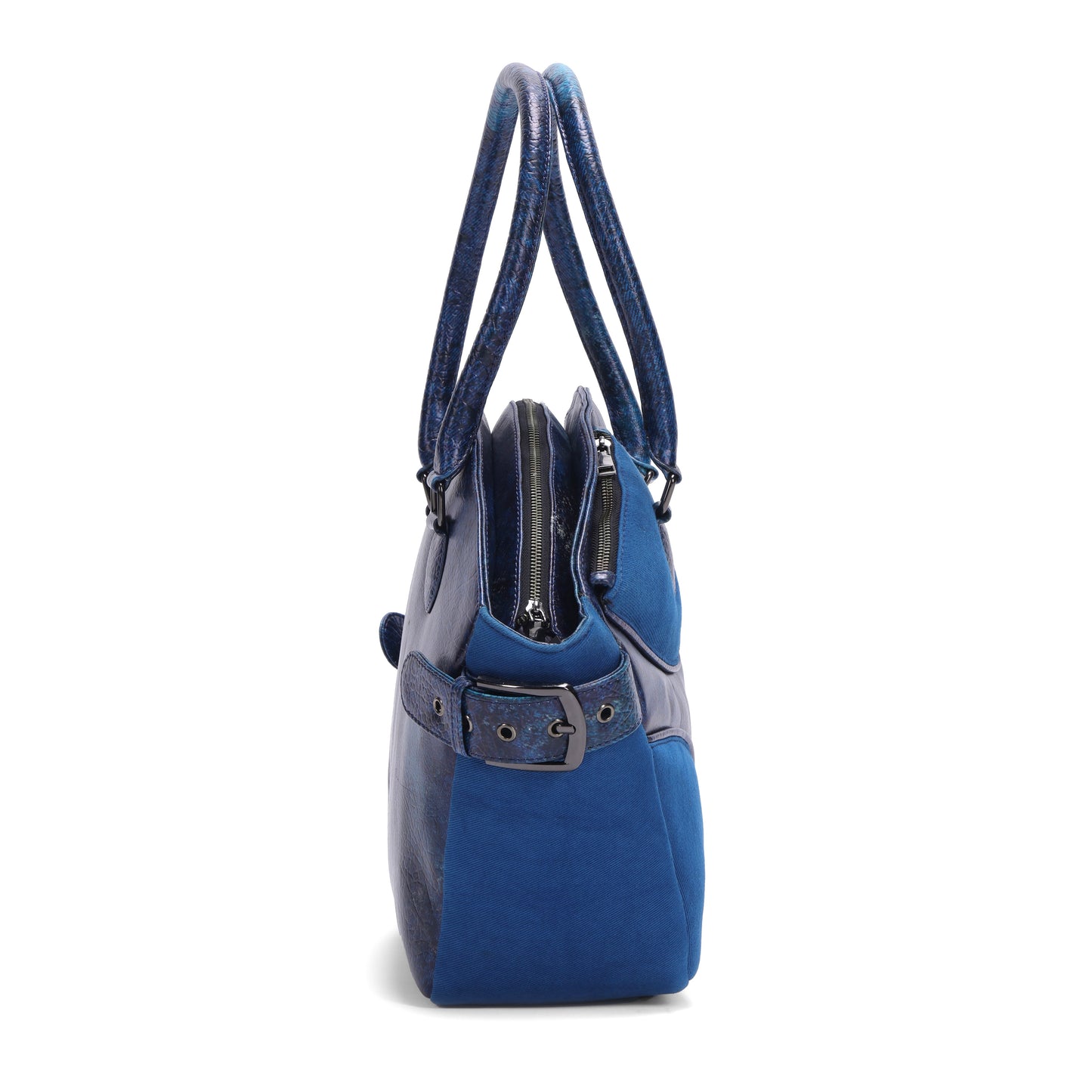 The Muddled Cargo Tote - Cracked Indigo