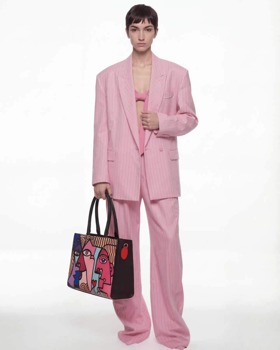 Fetti Faces Pink Tote Bag