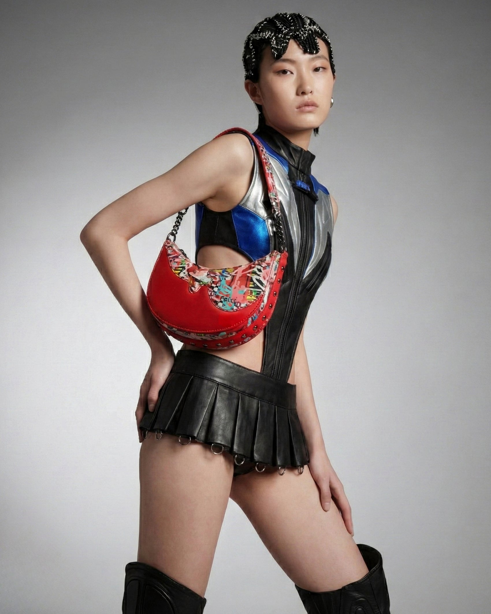 Graffld Street Half-Moon Bag