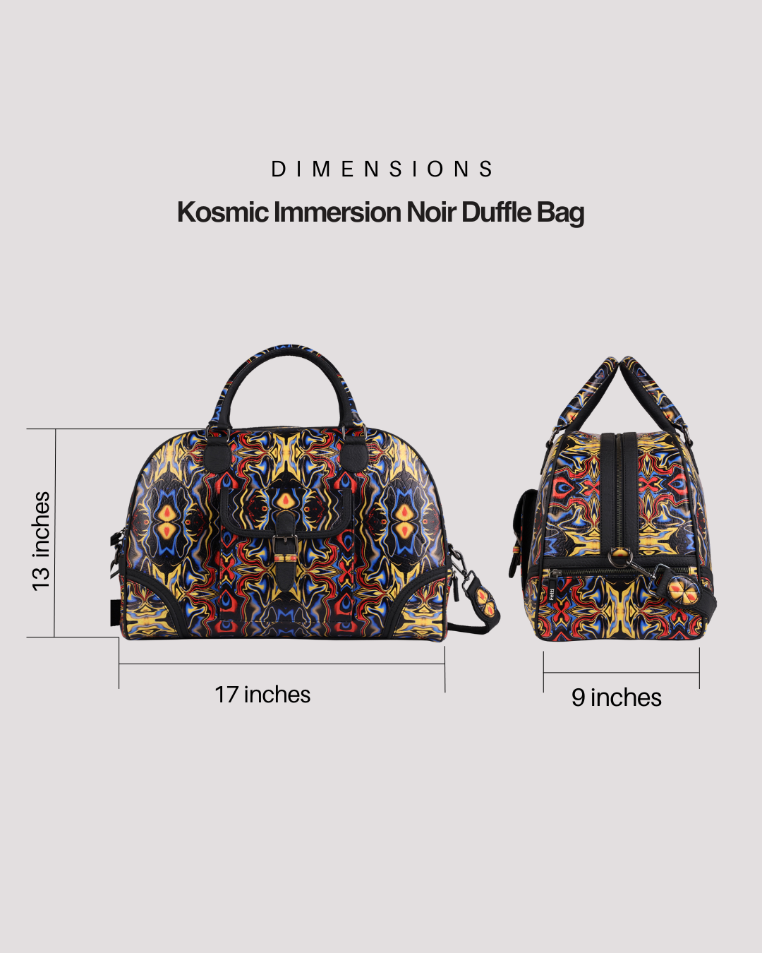 Kosmic Immersion Noir Duffle - Men