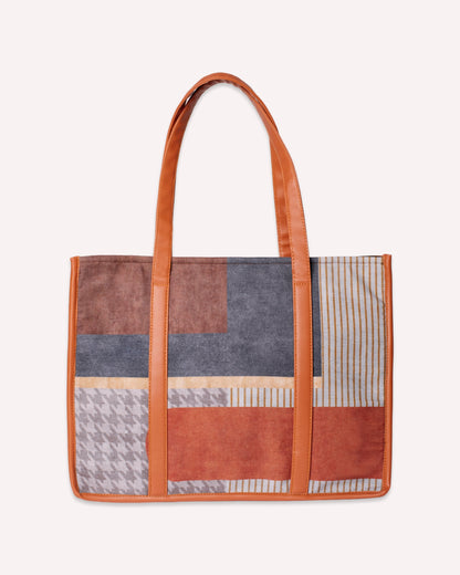 The Fetti Statement Office Tote Bag Shades of Brown