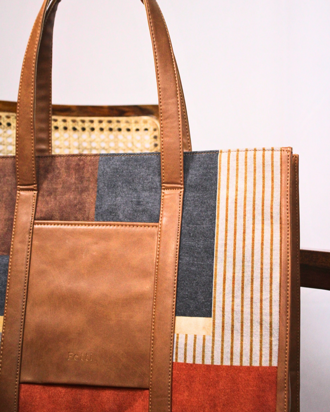 Statement Office Tote - Brown Shades