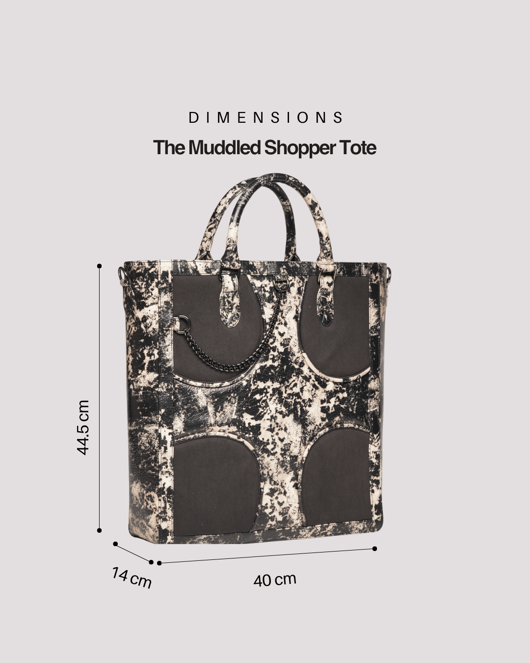 Oversized Muddled Shopper Tote - Rusted Grain