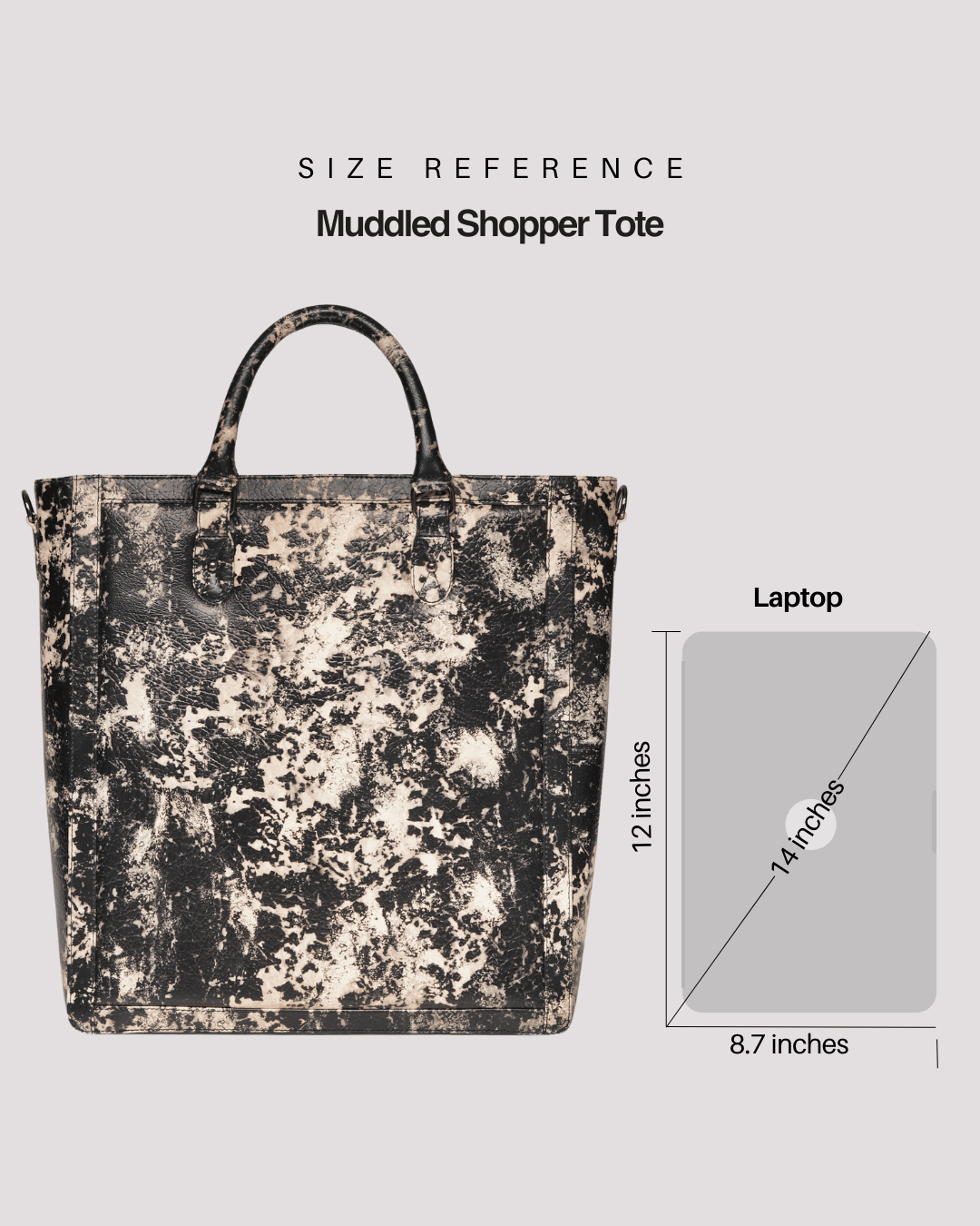 Oversized Muddled Shopper Tote - Rusted Grain
