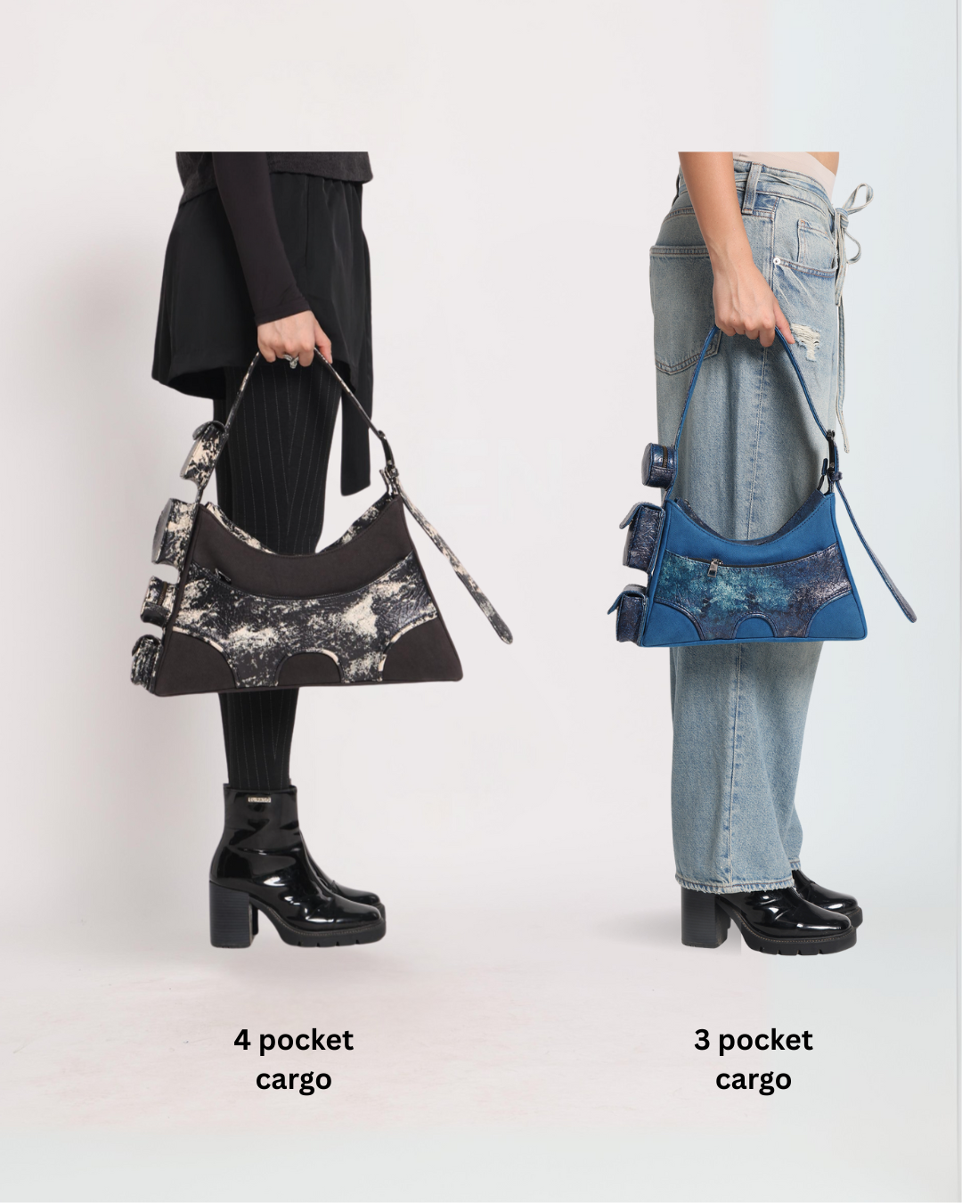 Muddled 3 Pocket Cargo Bag (Small) - Rusted Grain