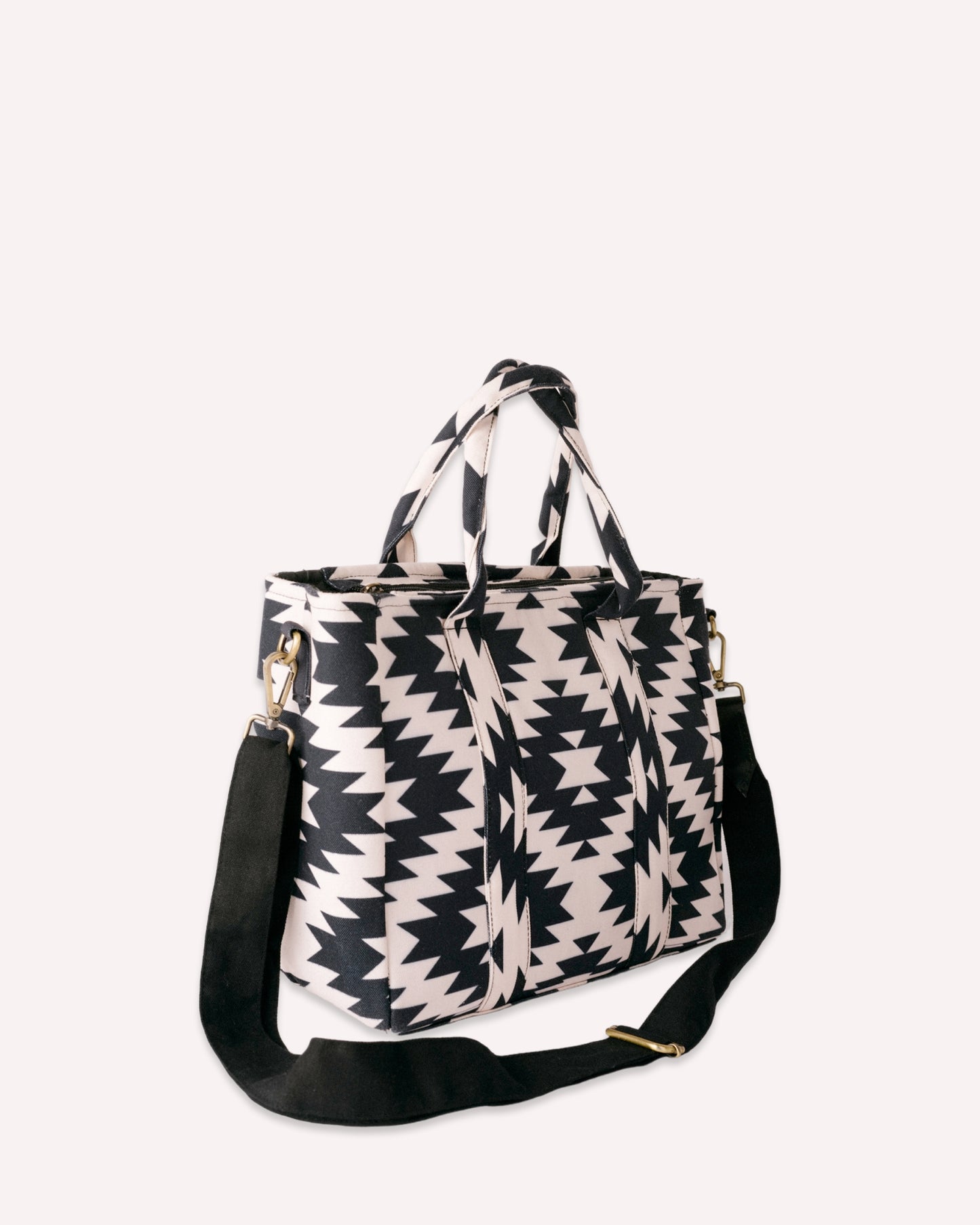 The City Tote Black and White
