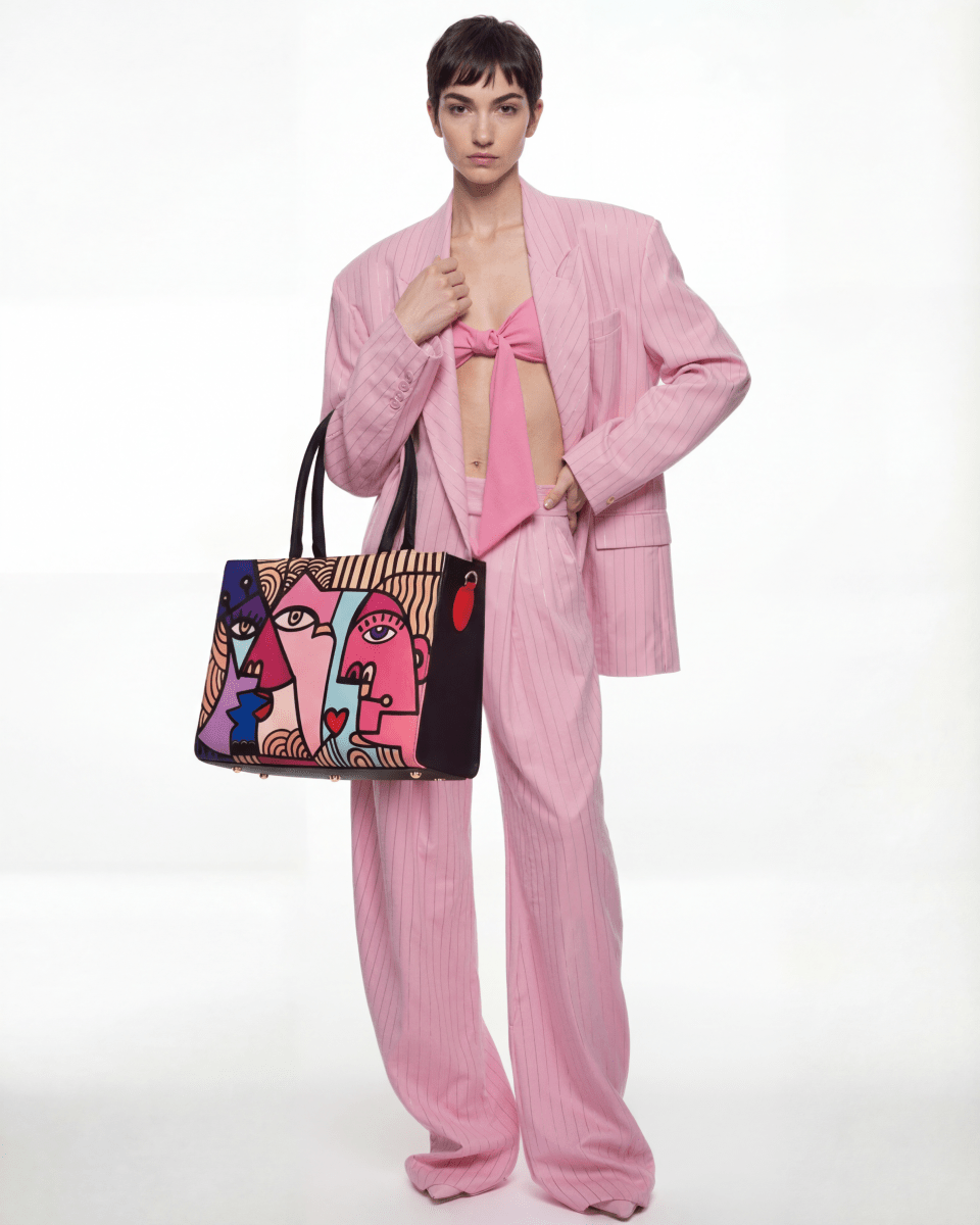 Fetti Faces Pink Tote Bag