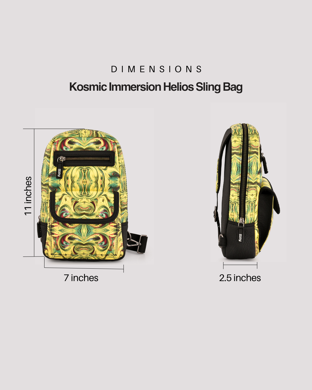 Kosmic Immersion Sling Bag - Helios Men