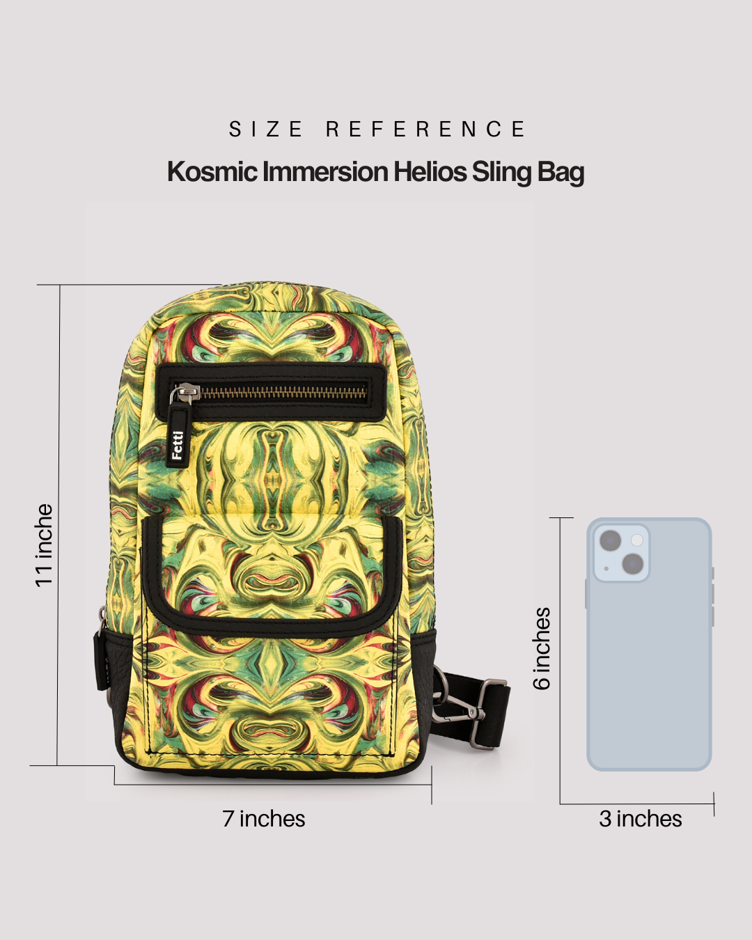 Kosmic Immersion Sling Bag - Helios Men