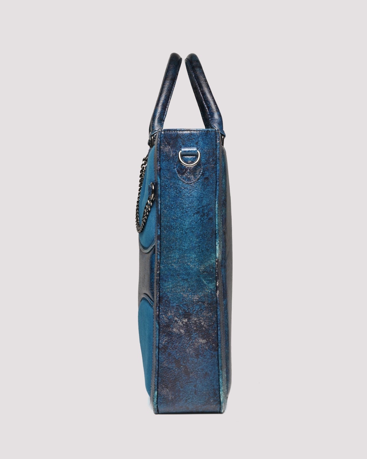 Oversized Muddled Shopper Tote - Cracked Indigo