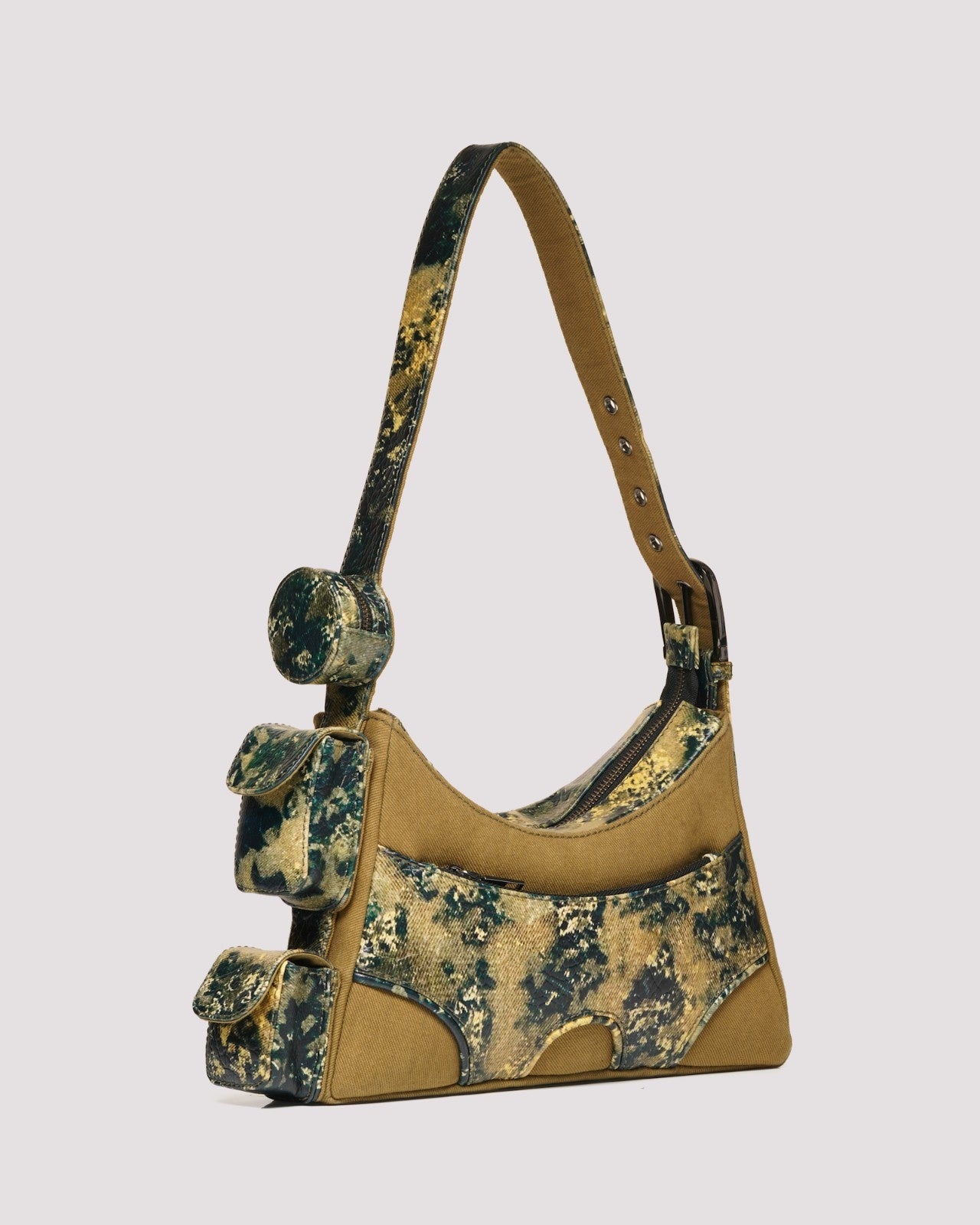 Muddled 3 Pocket Cargo Bag (Small) - Oxidized Olive