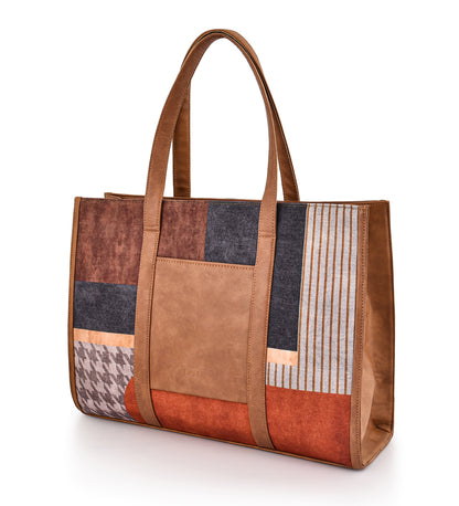 Statement Office Tote - Brown Shades