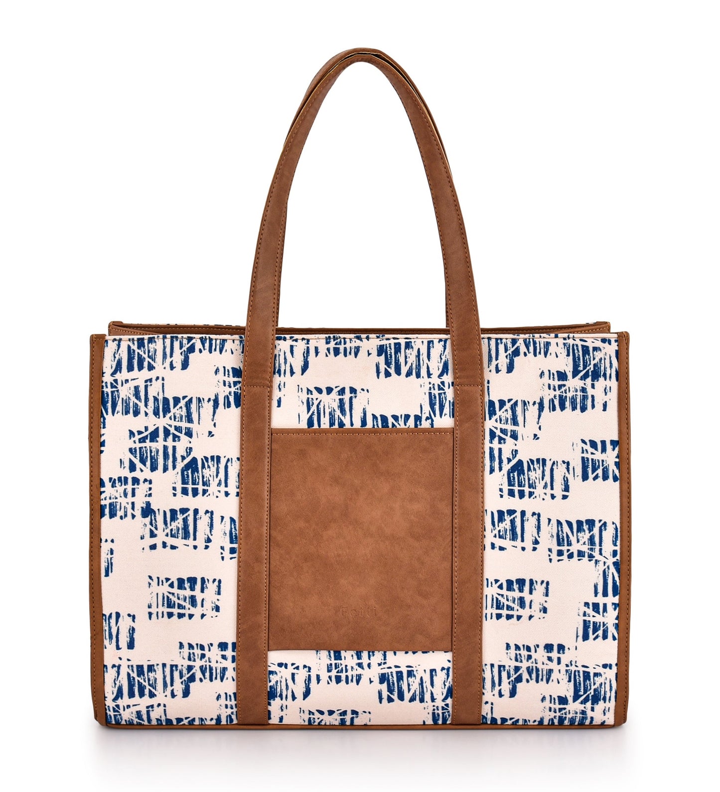 Statement Office Tote Bag Blue Tie and Dye