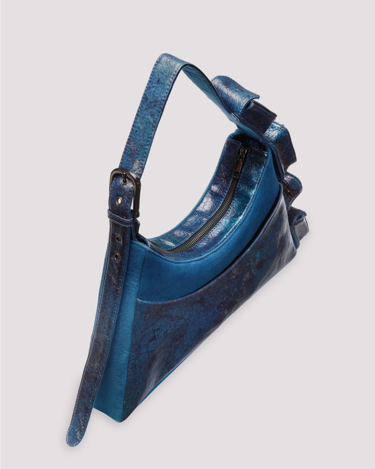 Muddled 4 Pocket Cargo Bag - Cracked Indigo