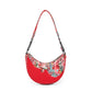 The Graffiti Shoulder Half-Moon Bag - Fetti