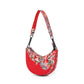 The Graffiti Shoulder Half-Moon Bag - Fetti