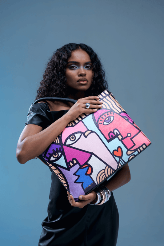 Fetti Faces Pink Tote Bag - Fetti