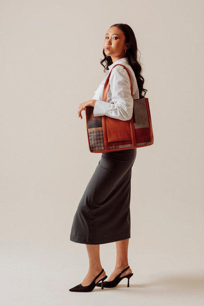 The Fetti Statement Office Tote Bag Shades of Brown