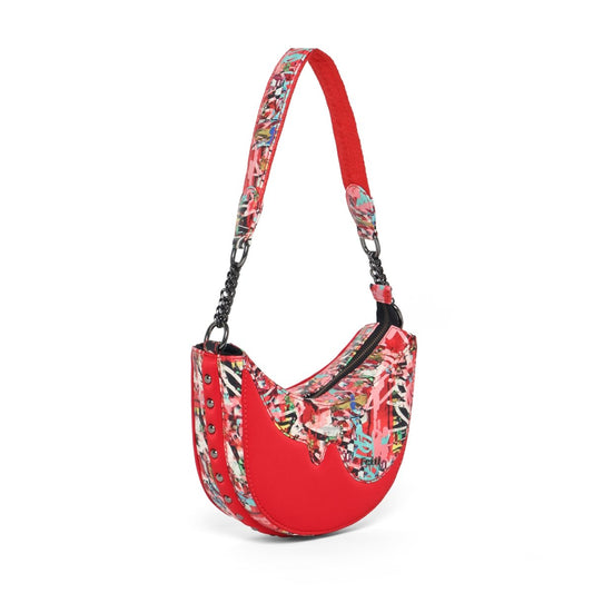 Graffld Street Half - Moon Bag - Fetti