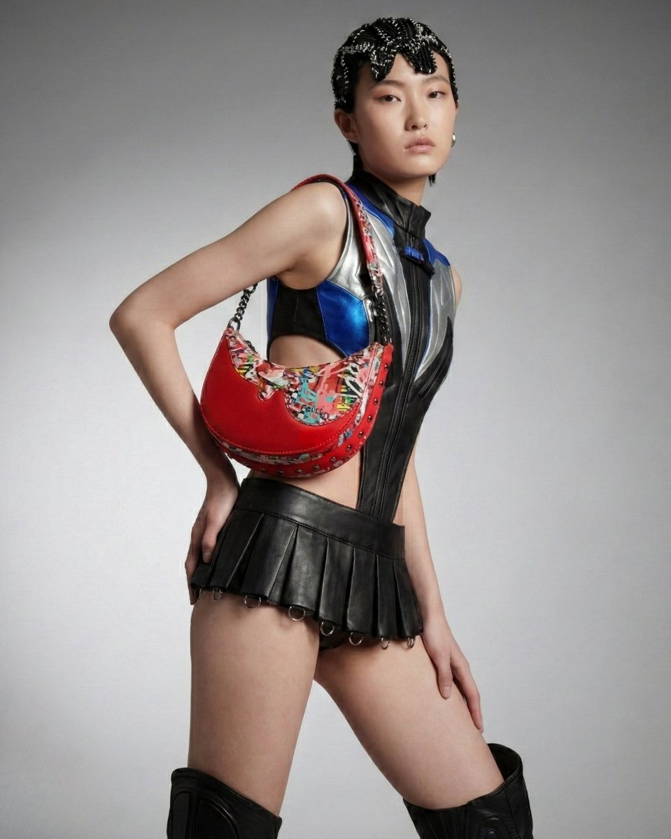 Graffld Street Half - Moon Bag - Fetti