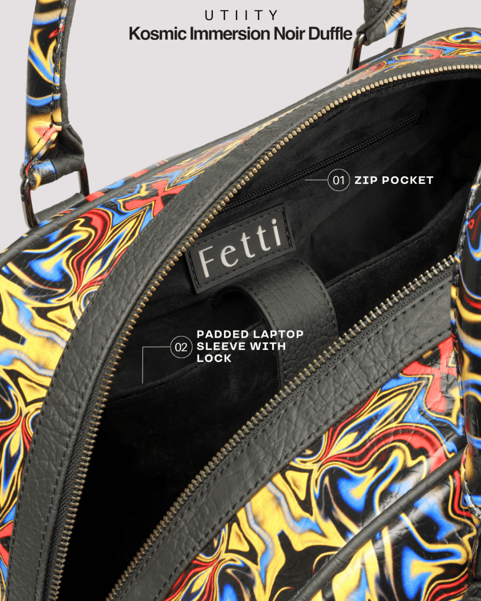 Kosmic Immersion Duffle Bag - Noir Women - Fetti