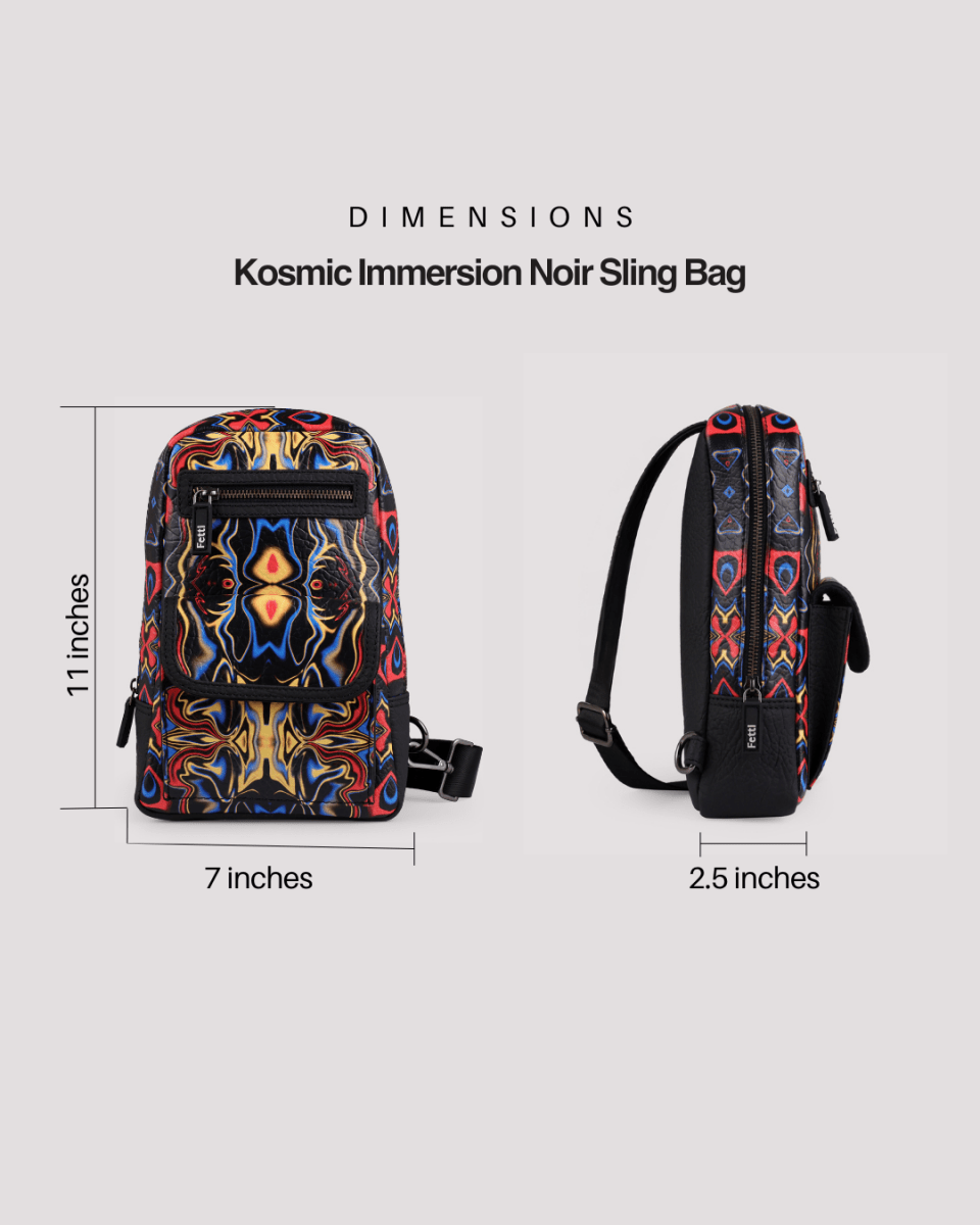 Kosmic Immersion Sling Bag - Noir Men - Fetti