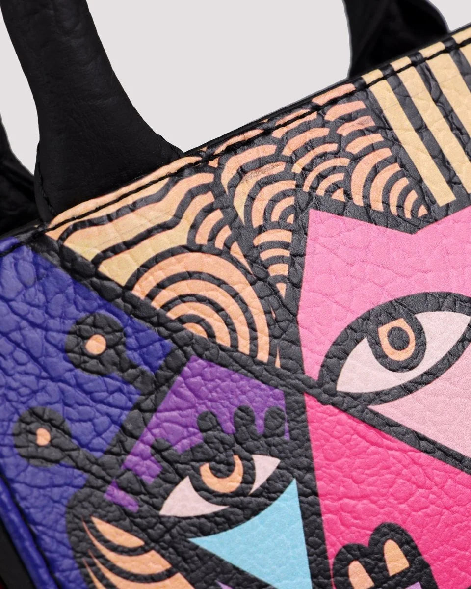 Mini Fetti Faces Pink Tote Bag